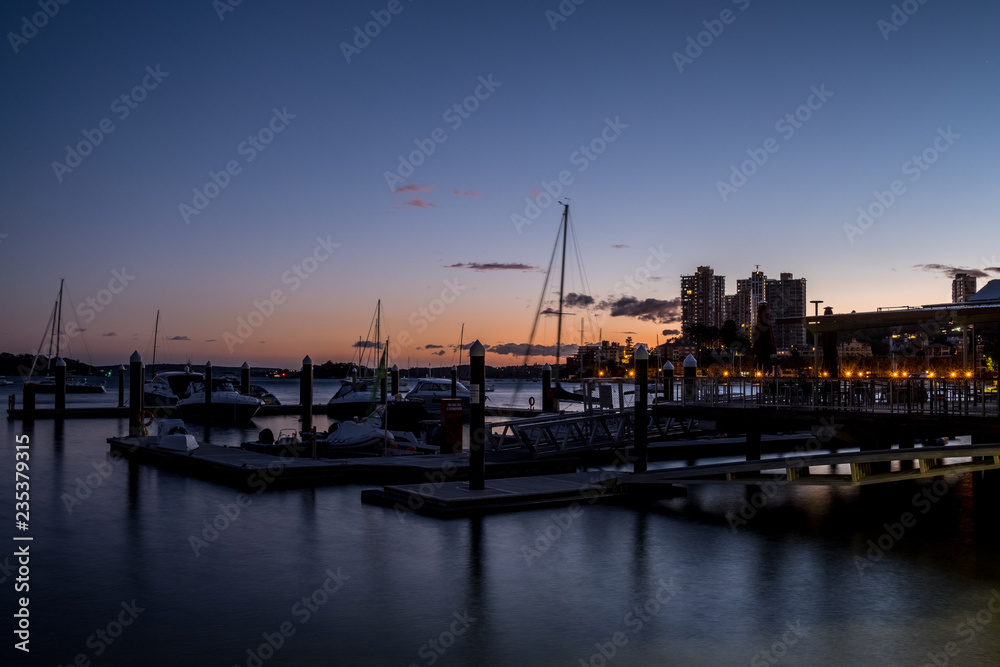 Marina at Sydney's Elizabeth Bay - dawn