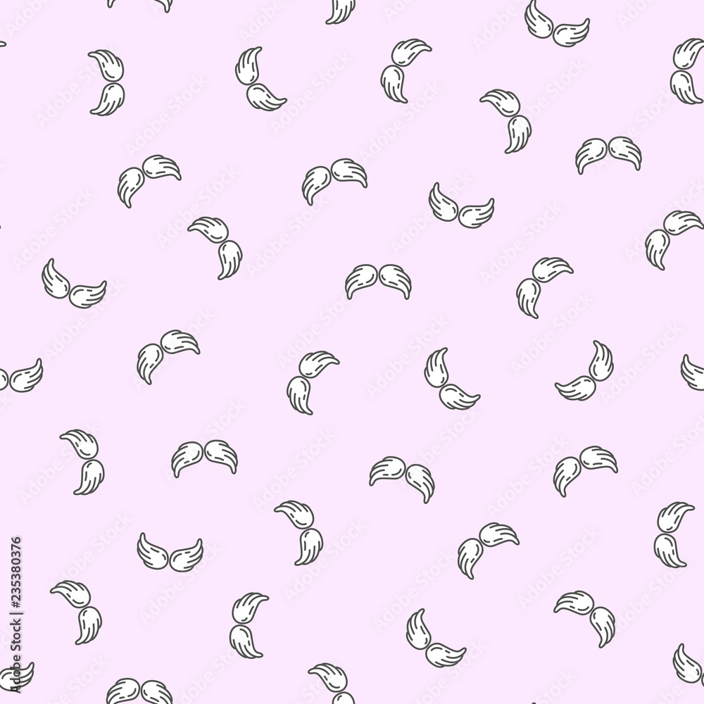 Cute kids wings seamless pattern pink for girl. vector illustration. Cute kids wings seamless pattern pink for girl. vector illustration.
