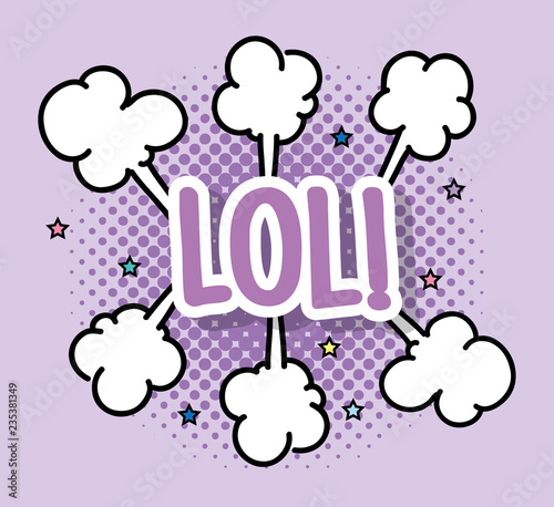 fashion lol patch message with stars decoration