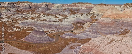 Blue Mesa in petrified national park