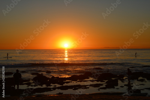 Sunset on beach