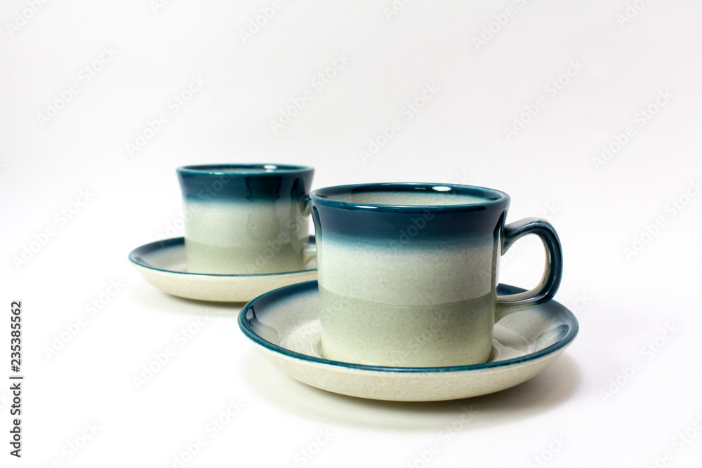 Two Vintage Ceramic Coffee Cups