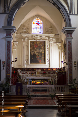 Sacred altar of the church of Ravello