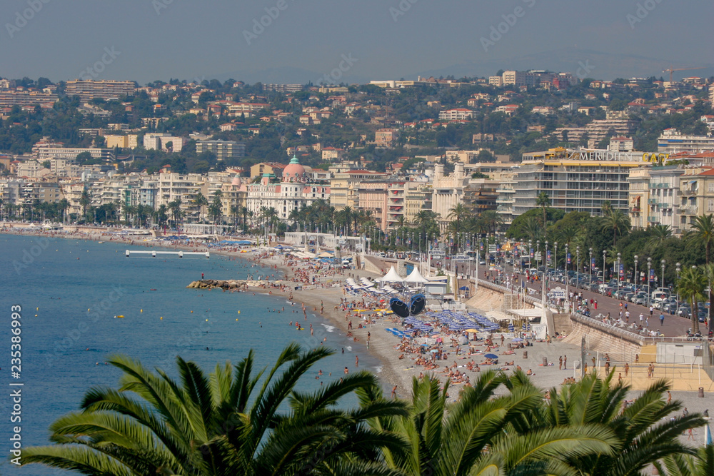 Long Sandy Beaches of Nice, France