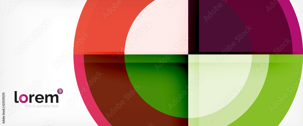 Multicolored round shapes abstract background Multicolored round shapes abstract background