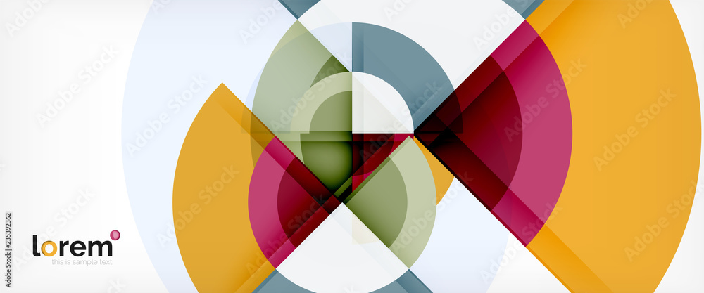 Obraz premium Multicolored round shapes abstract background