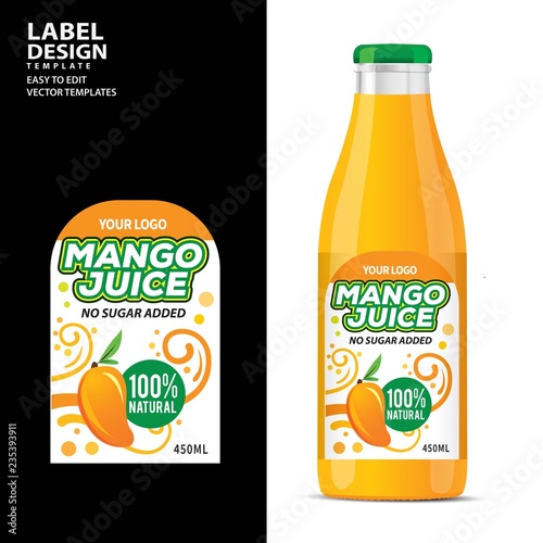 Bottle label, Package template design, Label design, mock up design label template