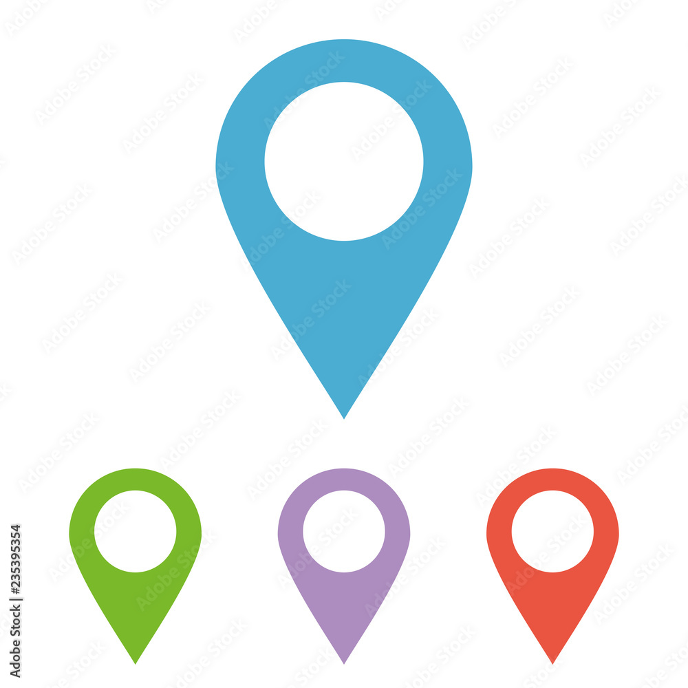 Maps pin. Location pin. Pin icon vector. Location map icon. Stock Vector |  Adobe Stock