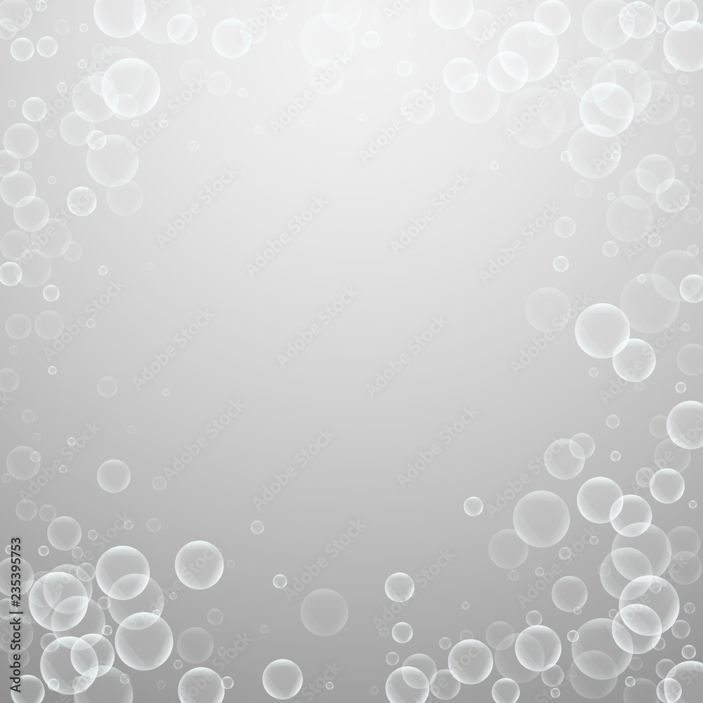 Random soap bubbles abstract background. Blowing b Random soap bubbles abstract background. Blowing b
