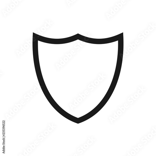 Shield vector icon. Protection icon vector. Security vector icon