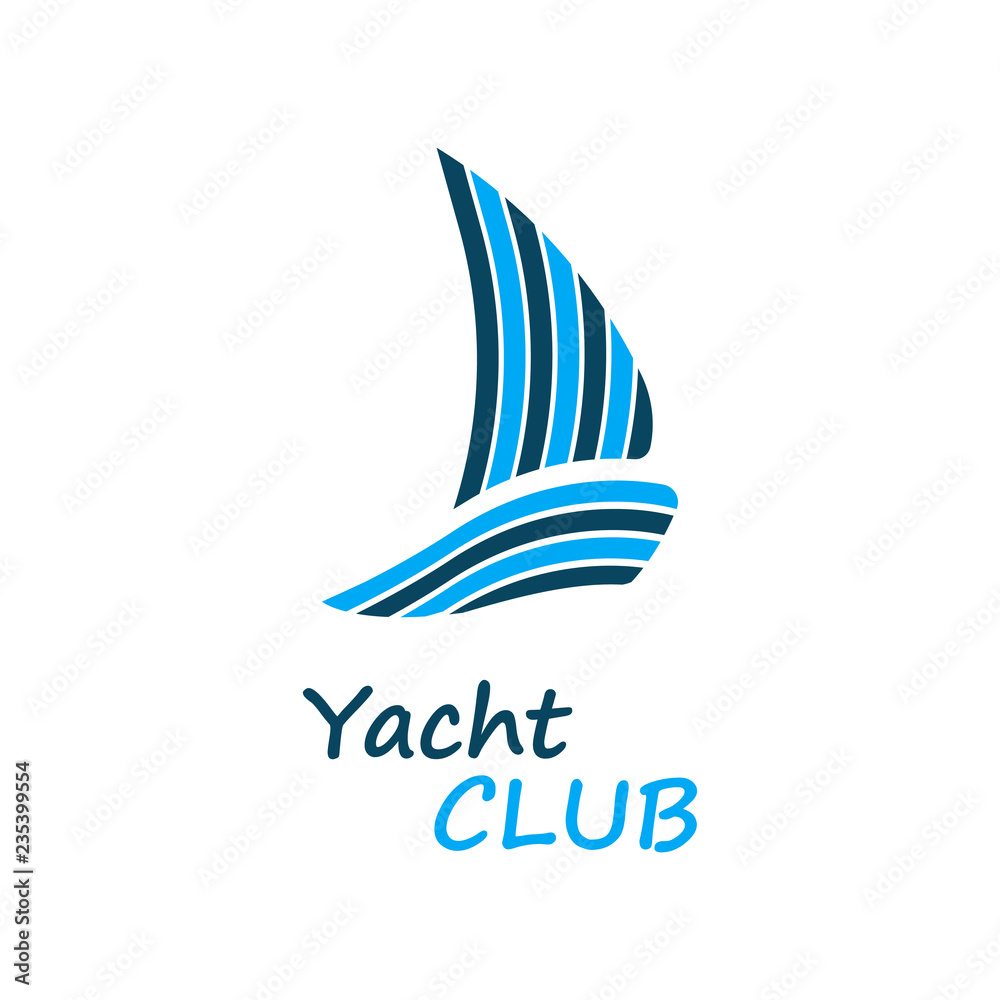 Yacht club logo. Creative yacht club emblem. Vector. Yacht club logo. Creative yacht club emblem. Vector.