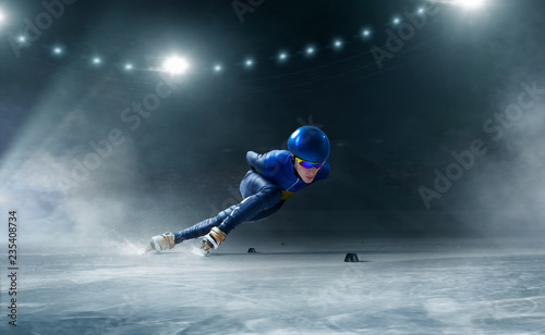 Fototapeta Naklejka Na Ścianę i Meble -  Short track speed skating