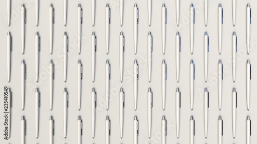 Pattern from white ballpoint pens