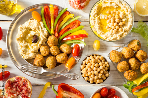 Hummus and falafel