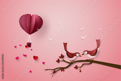 bird in love