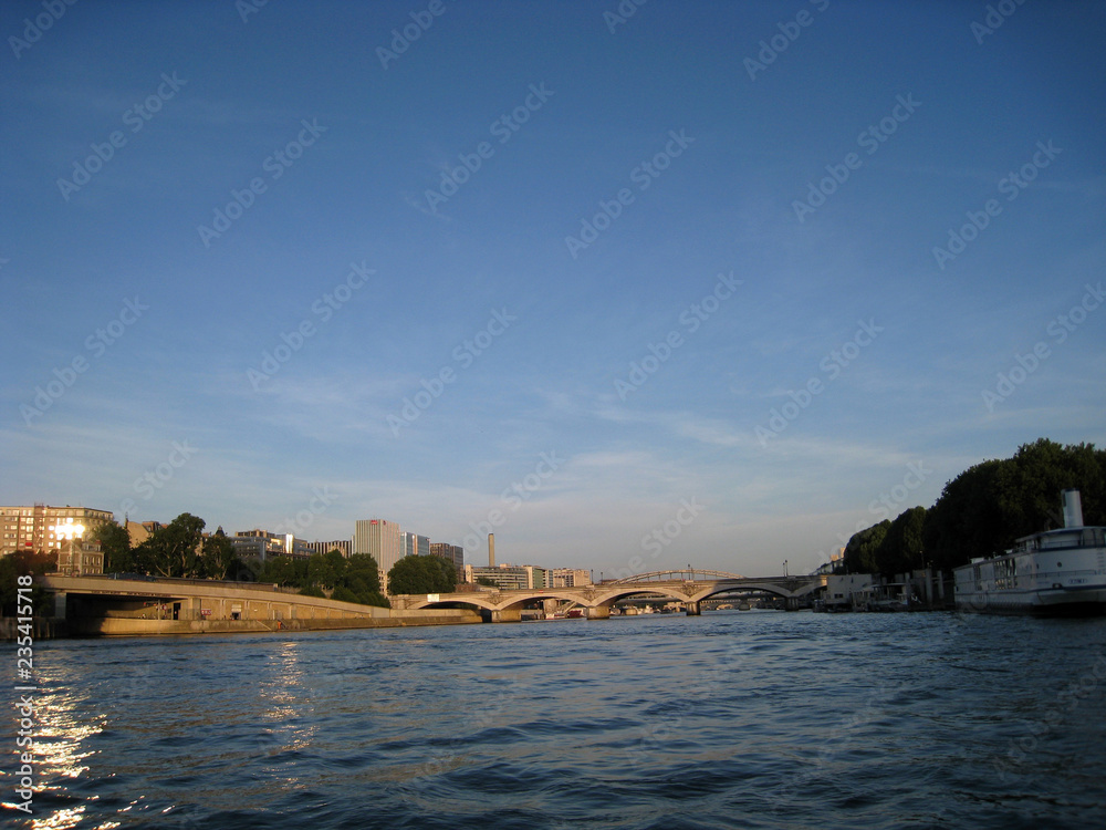 river and bridge in paris