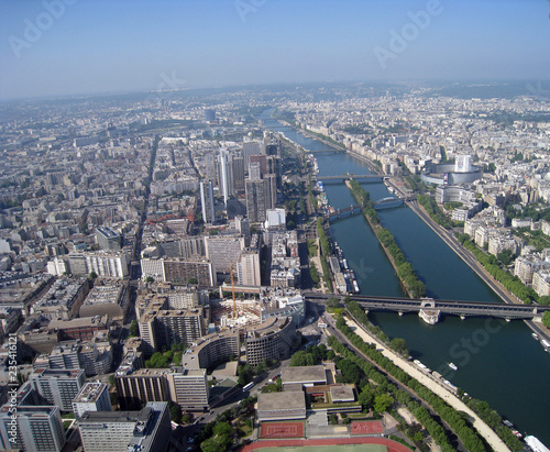 aerial view of paris from eiffel tower © Sergiy