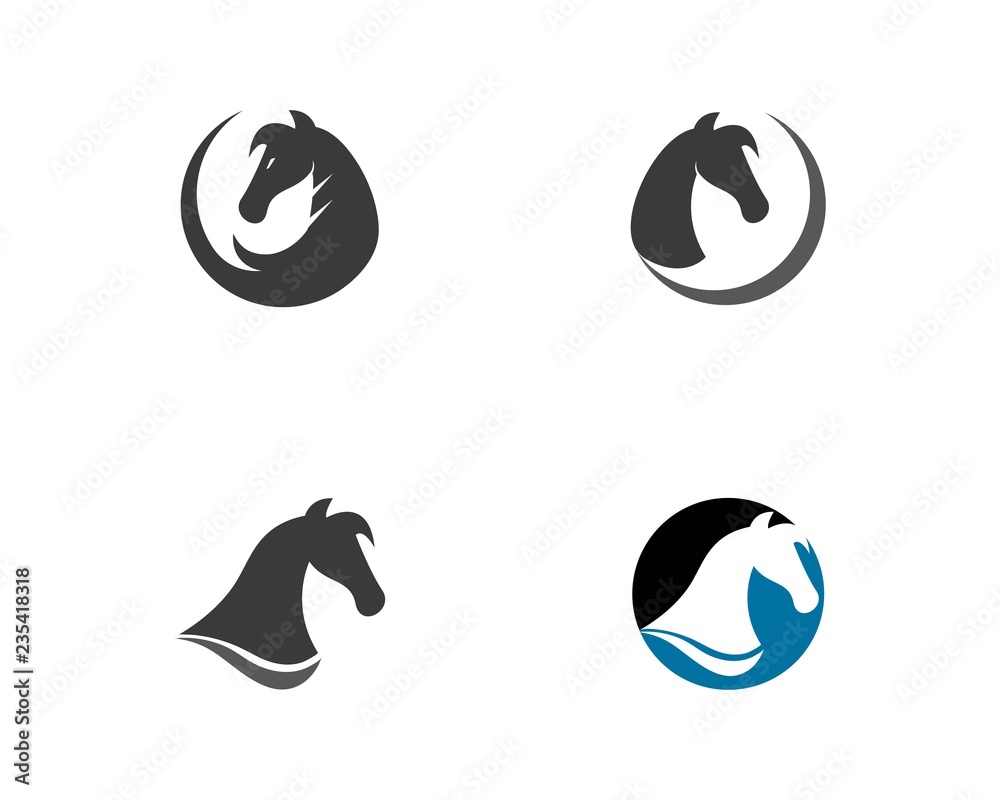 Horse Logo Template Vector illustration design Horse Logo Template Vector illustration design