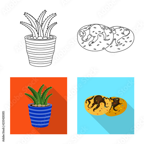 Vector design of dreams and night sign. Set of dreams and bedroom vector icon for stock.