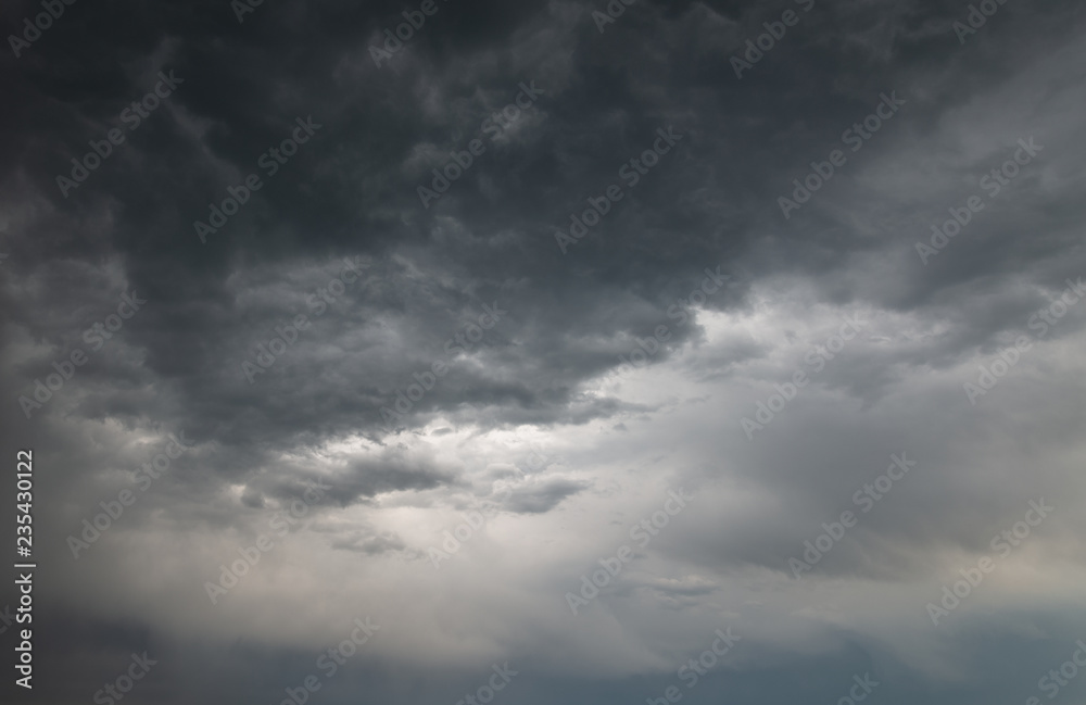 Beautiful dark rain clouds.