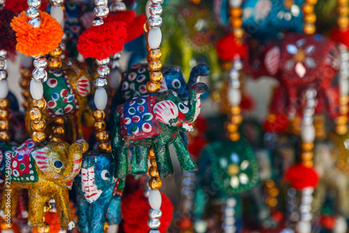 SIRINCE / TURKEY - MAY 2015: Colourful souvenirs on the streets of Sirince traditional village, Turkey