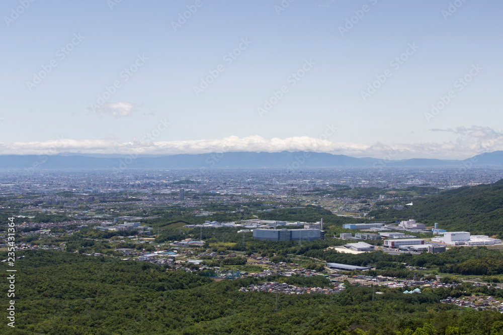 Fototapeta premium 弥勒山山頂からの眺望/愛知県春日井市