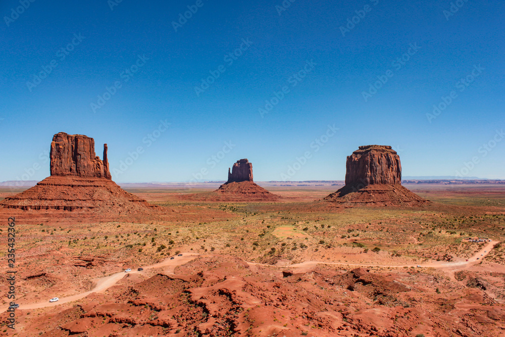 Vieuw over the Monument Valley landscape in Utah, USA Vieuw over the Monument Valley landscape in Utah, USA