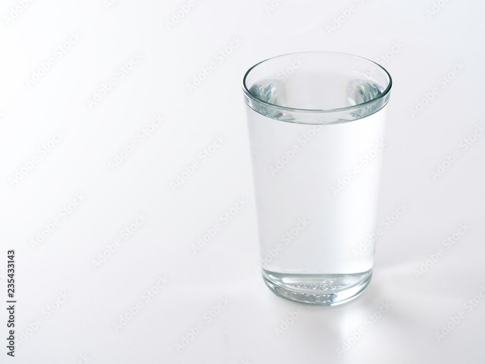 Glass of Water on a white background Glass of Water on a white background