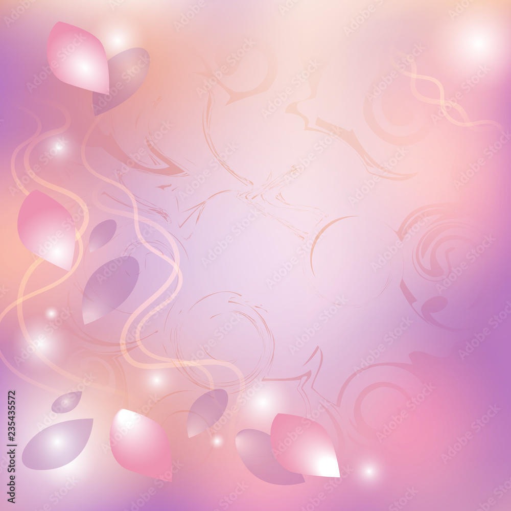 Abstract spring background. petals on a light texture. Pink backdrop. Abstract spring background. petals on a light texture. Pink backdrop.