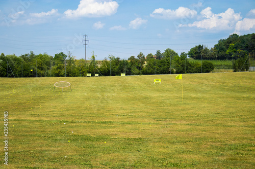 golf course field, beautiful nature landscape