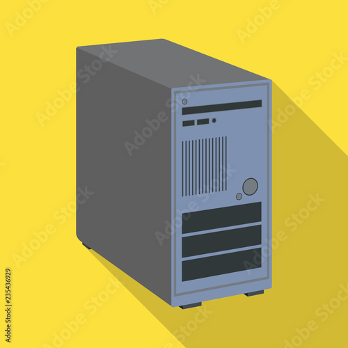 Vector design of laptop and device symbol. Collection of laptop and server stock symbol for web.