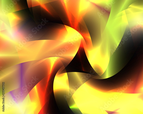 Yellow and black abstract vector background