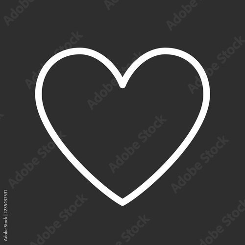 Heart Icon. Vector Line.