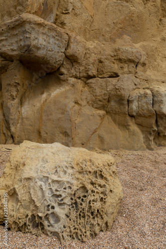 West Bay at the jurassic coast in South England Dorset