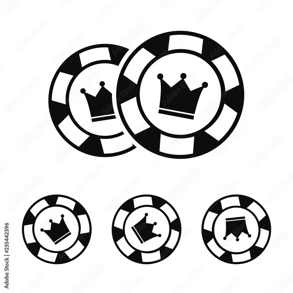 Casino vector sign set. Slot machine symbols. Lucky seven Casino vector sign set. Slot machine symbols. Lucky seven