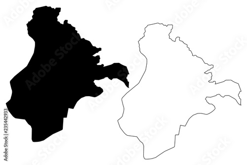 Ardahan  Provinces of the Republic of Turkey  map vector illustration  scribble sketch Ardahan ili map