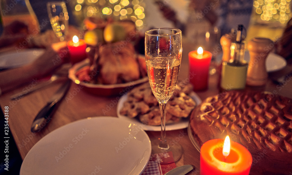 Christmas family dinner Christmas family dinner