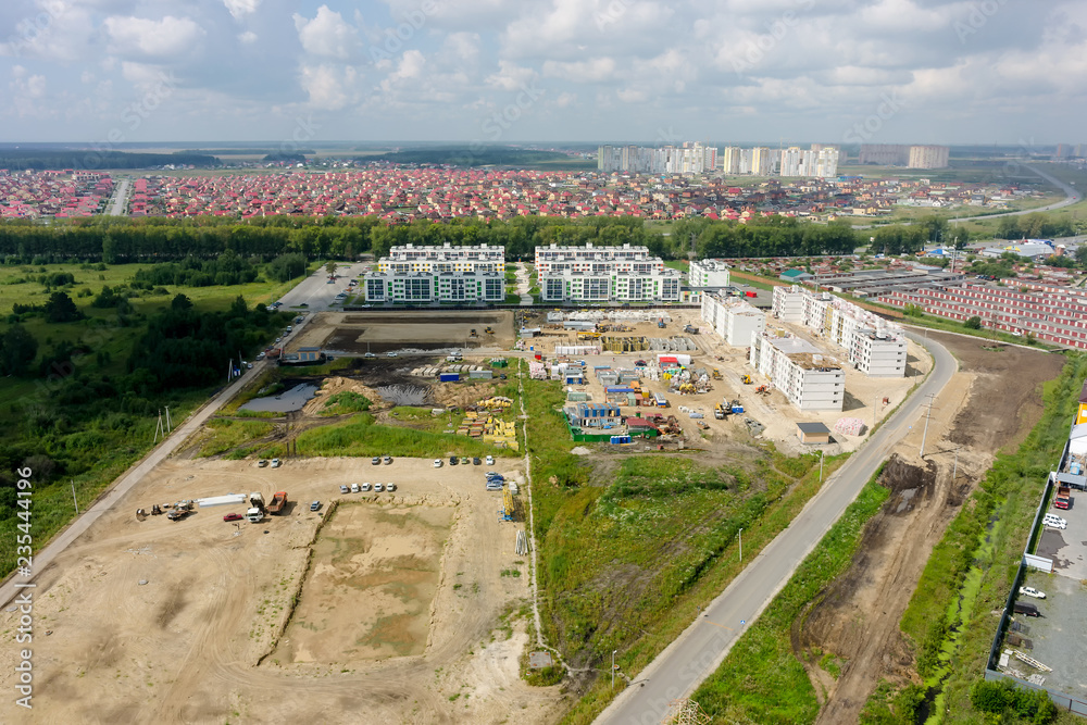 Low housing estate. Tyumen. Russia