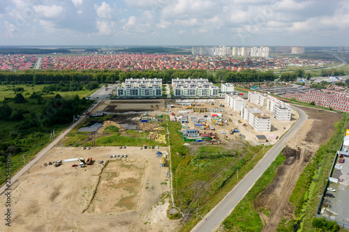 Low housing estate. Tyumen. Russia