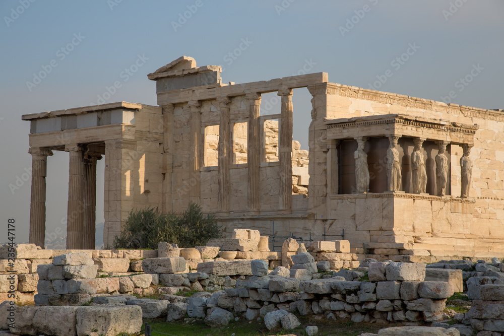 Ruins at the Acropolis in Athens, Greece