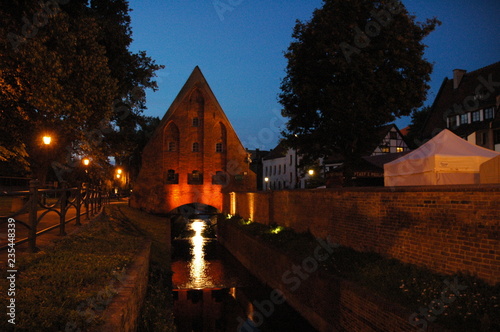 A building over a small river