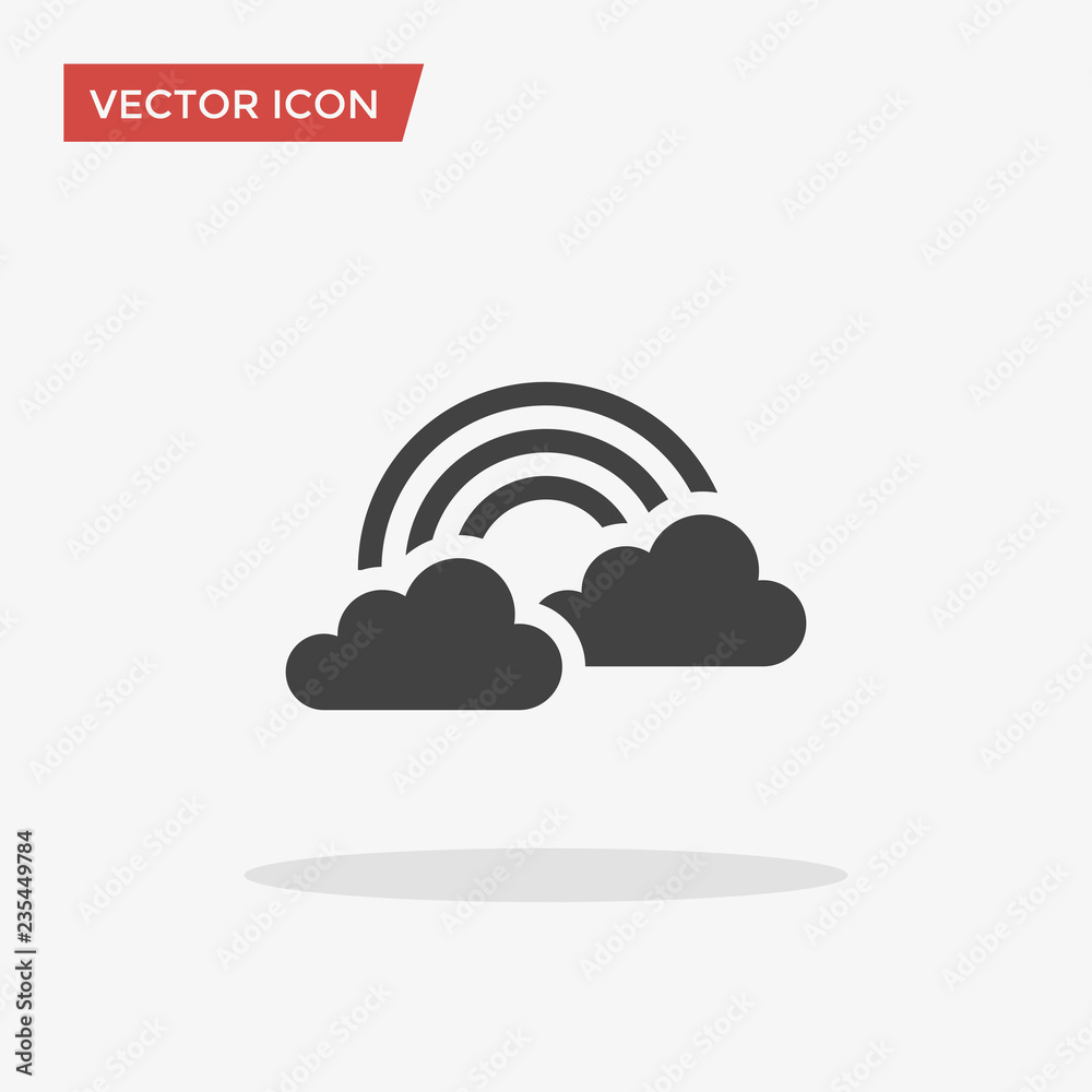 Rainbow Icon in trendy flat style isolated on grey background, for your web design, app, logo, UI. Vector illustration, EPS10. Rainbow Icon in trendy flat style isolated on grey background, for your web design, app, logo, UI. Vector illustration, EPS10.