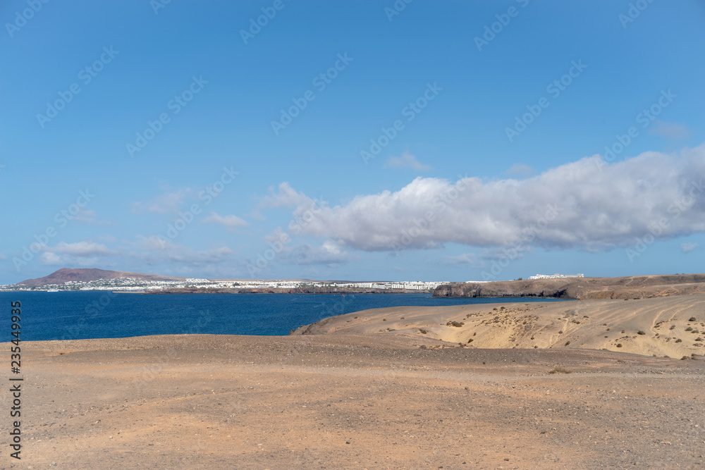 Papagayo coastline in Lanzarote island, Spain