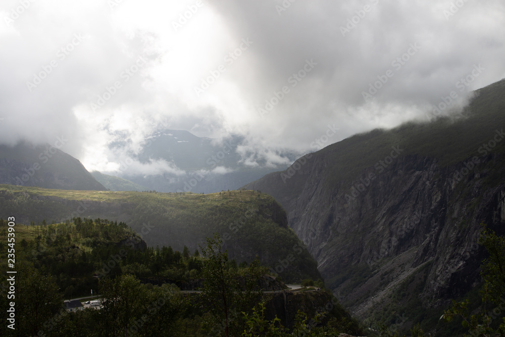 Norway mountain cloudy
