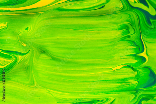 Colorful art paint background, green and yellow