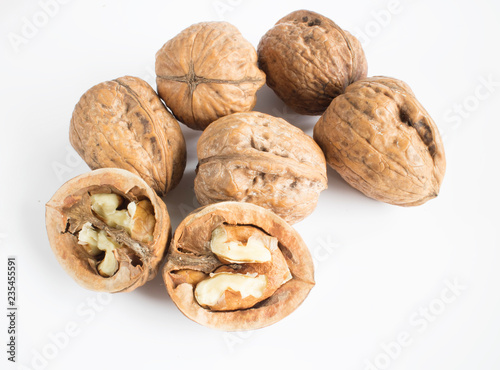 walnut isolated in white background