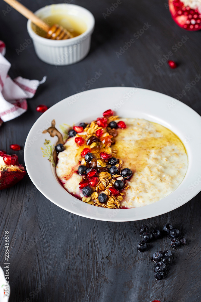 the children's breakfast oatmeal with berries and nuts the children's breakfast oatmeal with berries and nuts
