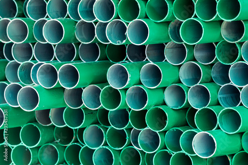 PVC water pipe section.