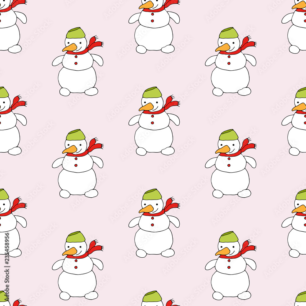 seamless pattern with snowmen seamless pattern with snowmen