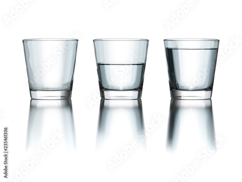 tree water glasses empty half and full philosophy